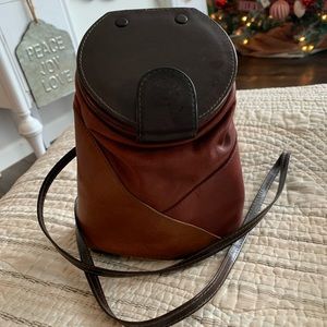 Leather Patchwork Crossbody made in Colombia